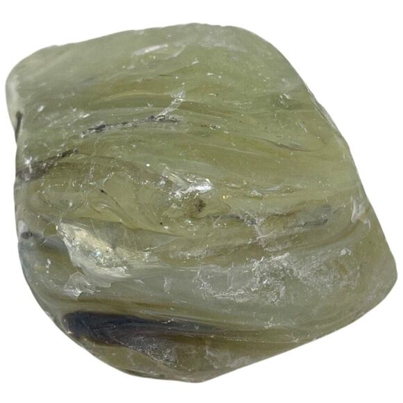 Vaseline Swirl Art Glass‎ Cullet Glowing Uranium Slag #5GX139 - Picture 4 of 7